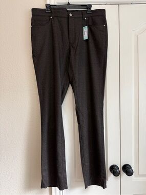New Peter Millar Men's Dress Pants Crown Collection Wool Brown NWT size 38